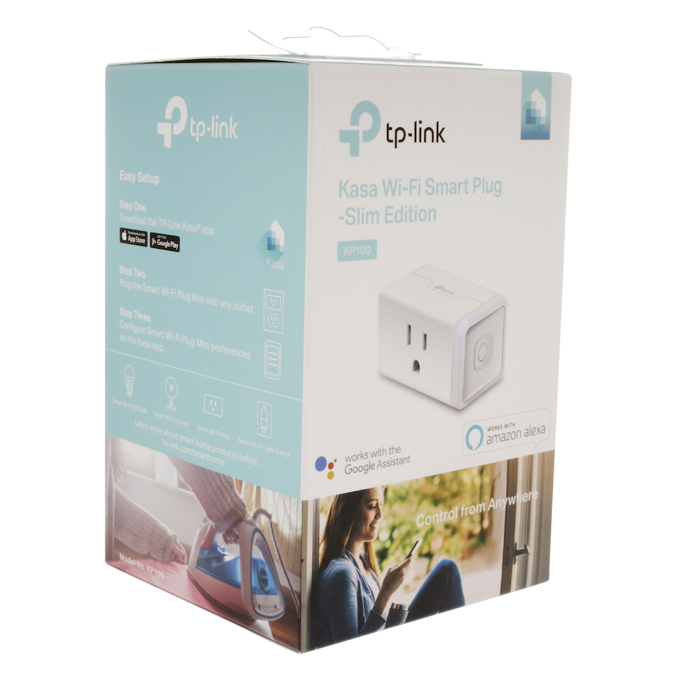 TP-Link KP100 - Ổ cắm điện thông minh Kasa Smart WiFi Plug Mini - Hỗ trợ Echo Dot và Google Nest Mini