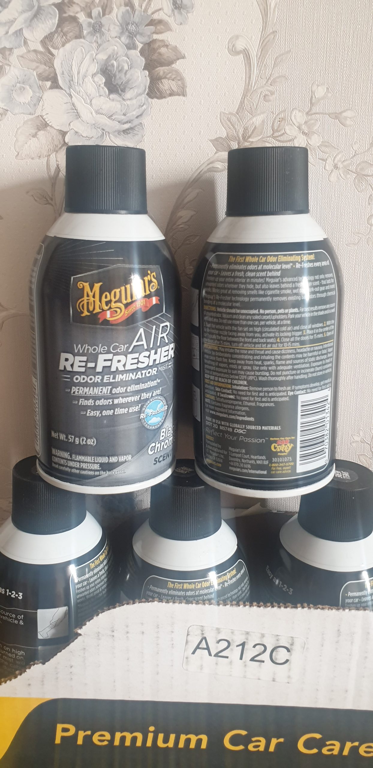 Dung dịch vệ sinh khử khuẩn dành lạnh thơm xe Meguiar's Air Re-Fresher