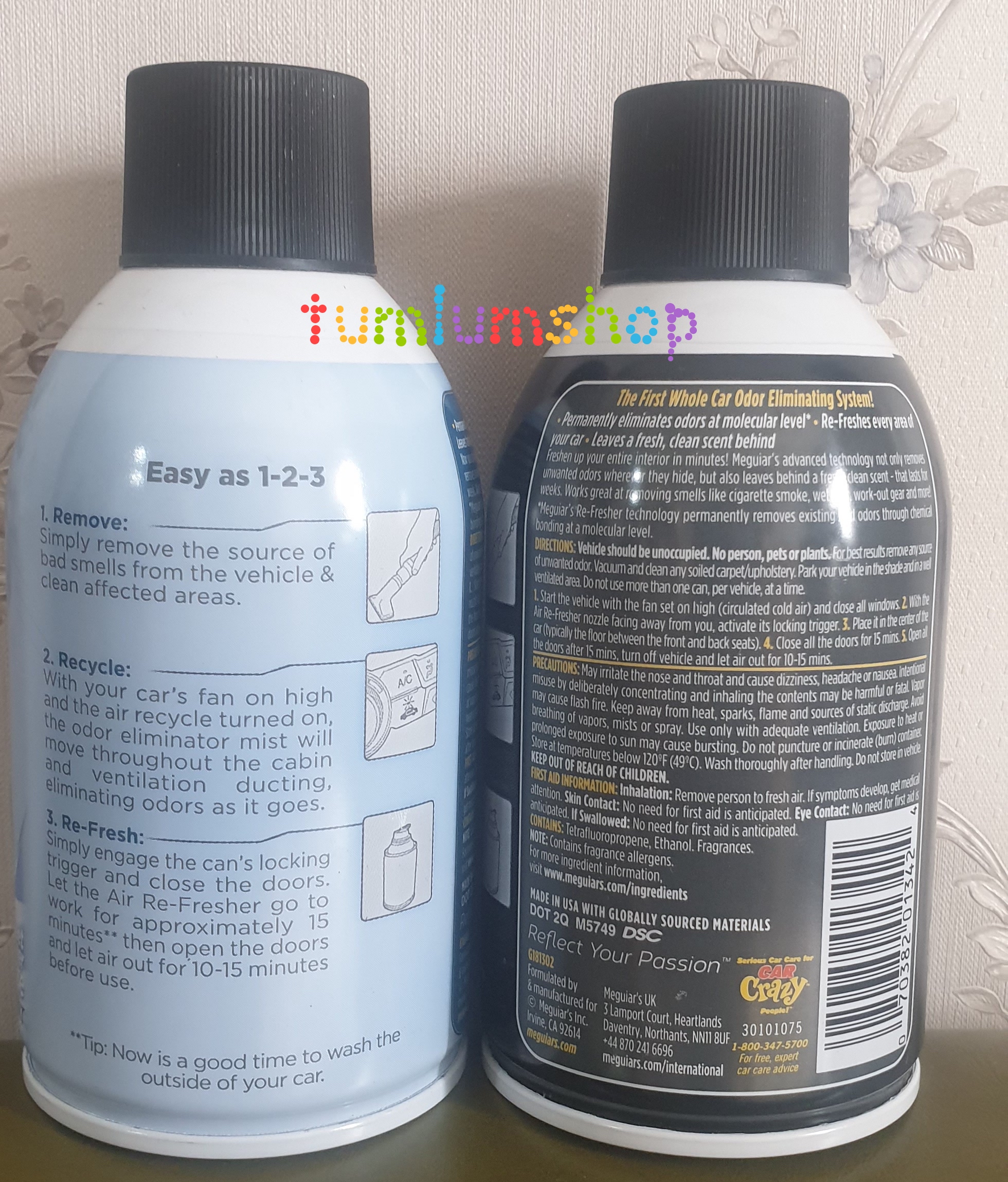 Dung dịch vệ sinh khử khuẩn dành lạnh thơm xe Meguiar's Air Re-Fresher
