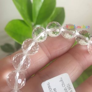Vòng đeo tay nữ đá Thạch anh Trắng – Đá tự nhiên 100% trong suốt