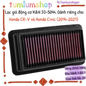 Lọc gió động cơ KN cho Honda CR-V và Honda Civic Mã KN 33-5044