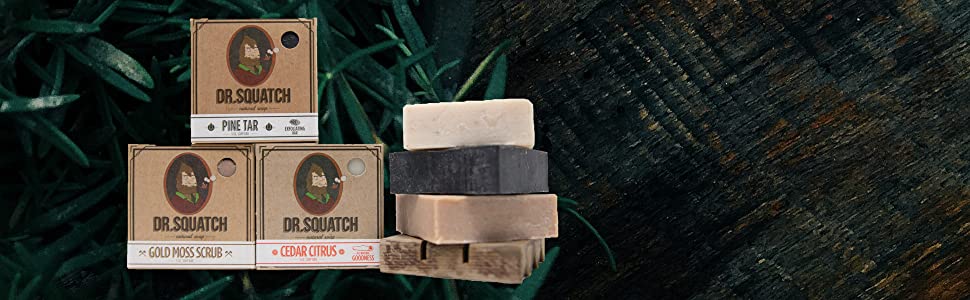 Xà bông tắm tự nhiên Dr. Squatch với nhựa thông