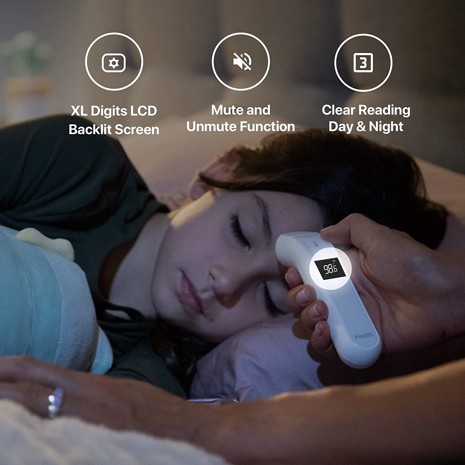 Nhiệt kế điện tử Máy đo thân nhiệt hồng ngoại iHealth Thermometer