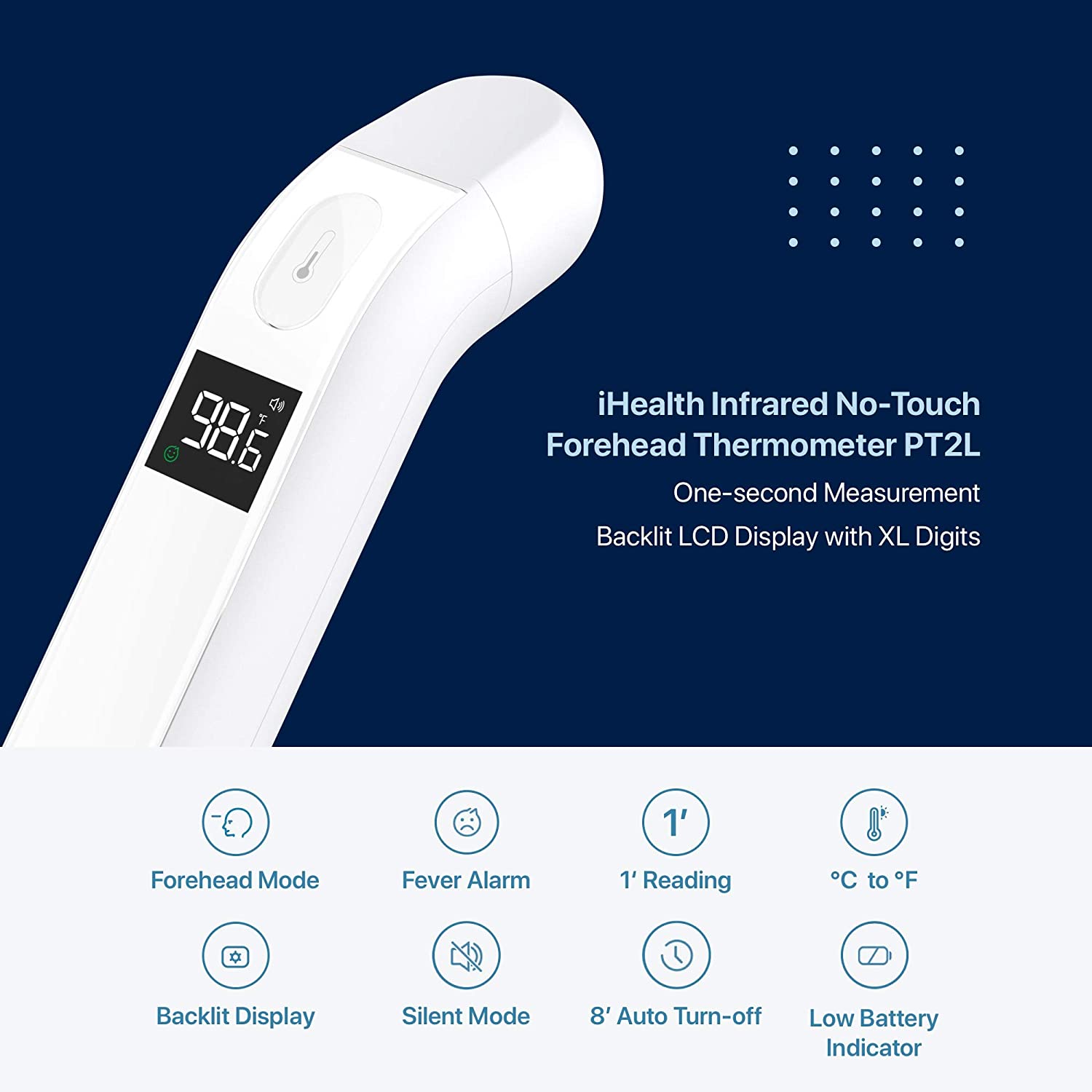 Nhiệt kế điện tử Máy đo thân nhiệt iHealth Thermometer - Ảnh 2