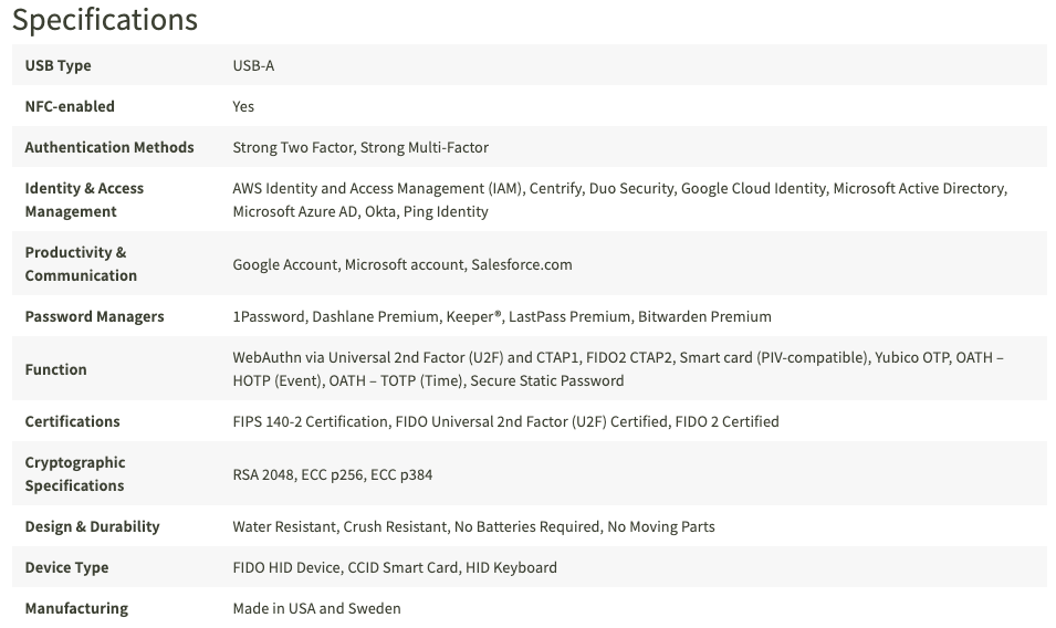 Yubikey 5 NFC FIPS SeriesYubikey 5 NFC FIPS Series