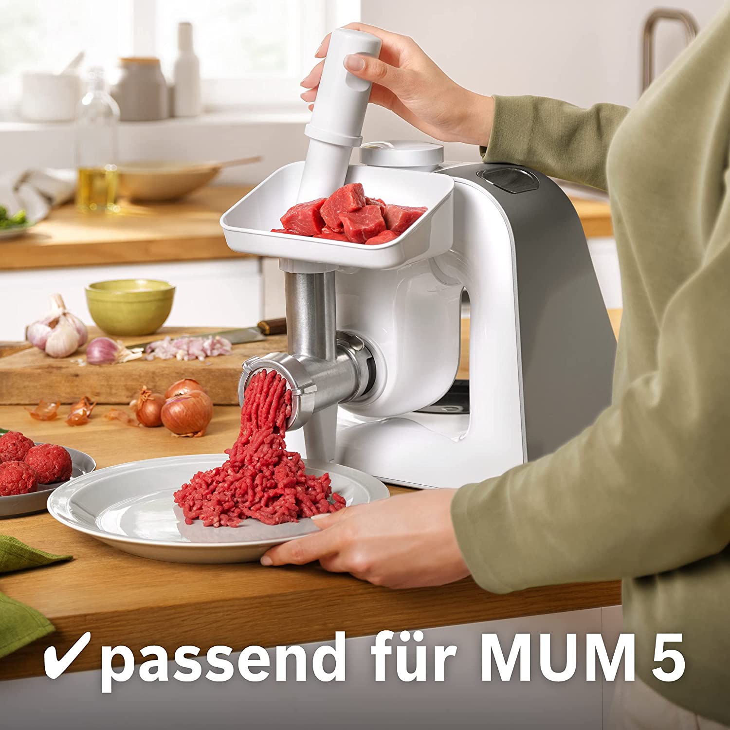 Phụ kiện xay thịt cho máy trộn bột Bosch MUM 5 Creation Line - MUZ5FW1