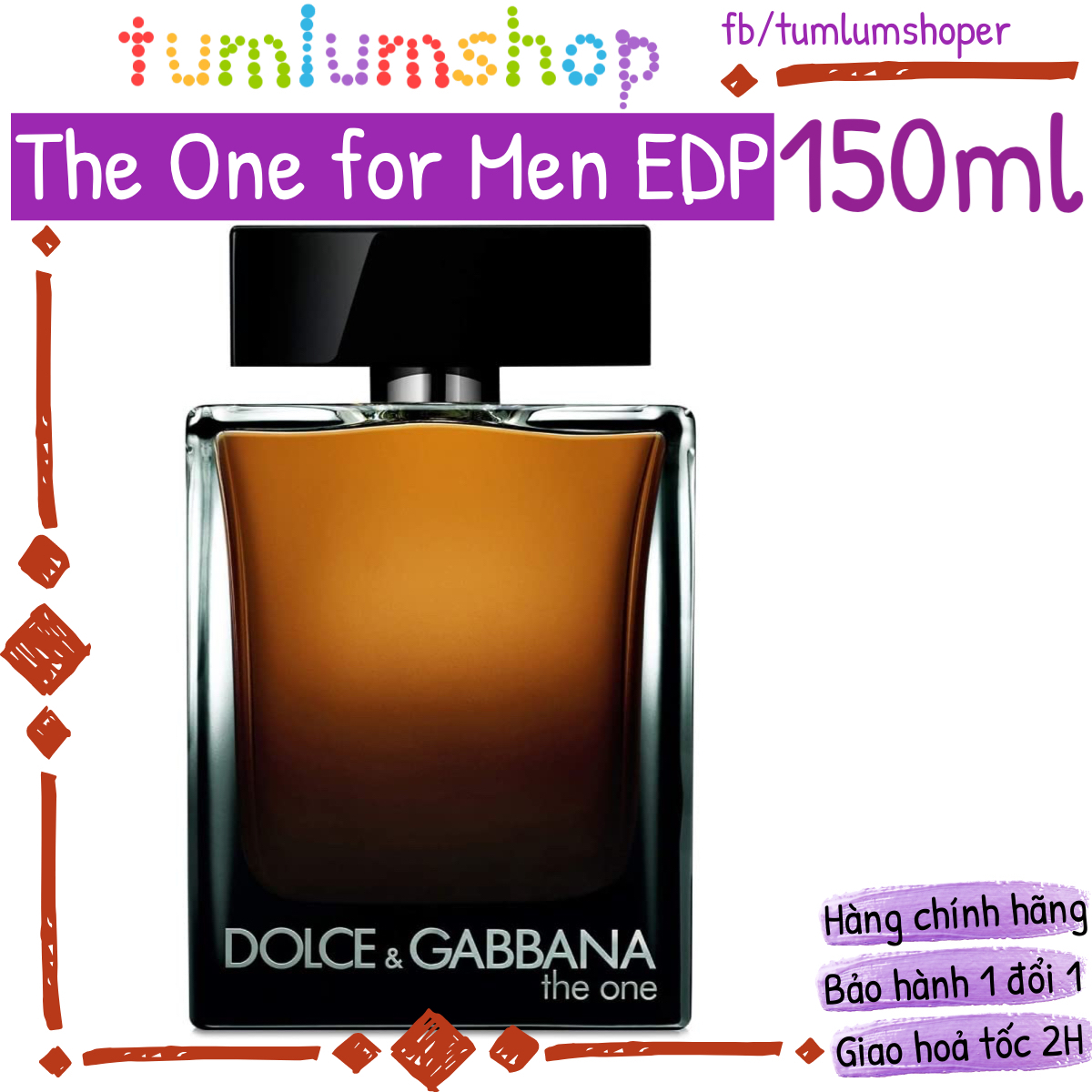 Nước hoa The One for Men EDP by Dolce Gabbana loại 150ml