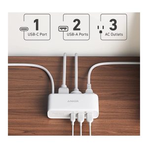 Ổ cắm điện Anker 30W PD USB-C hỗ trợ 6 thiết bị