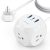 Ổ cắm điện Anker hỗ trợ 1 cổng sạc USB-C PD tới 30W 2 cổng sạc USB-A tới 18W và 3 lỗ cắm điện